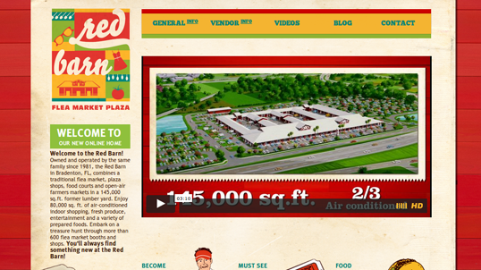 red barn flea market website developed by Wsofts Technologies